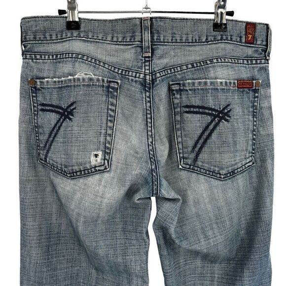 7 For All Mankind Crop Dojo Jeans Size 31 - Picture 7 of 9